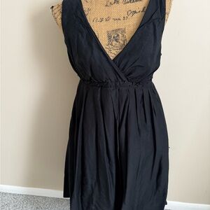 GAP Black V-Neck Mini Dress